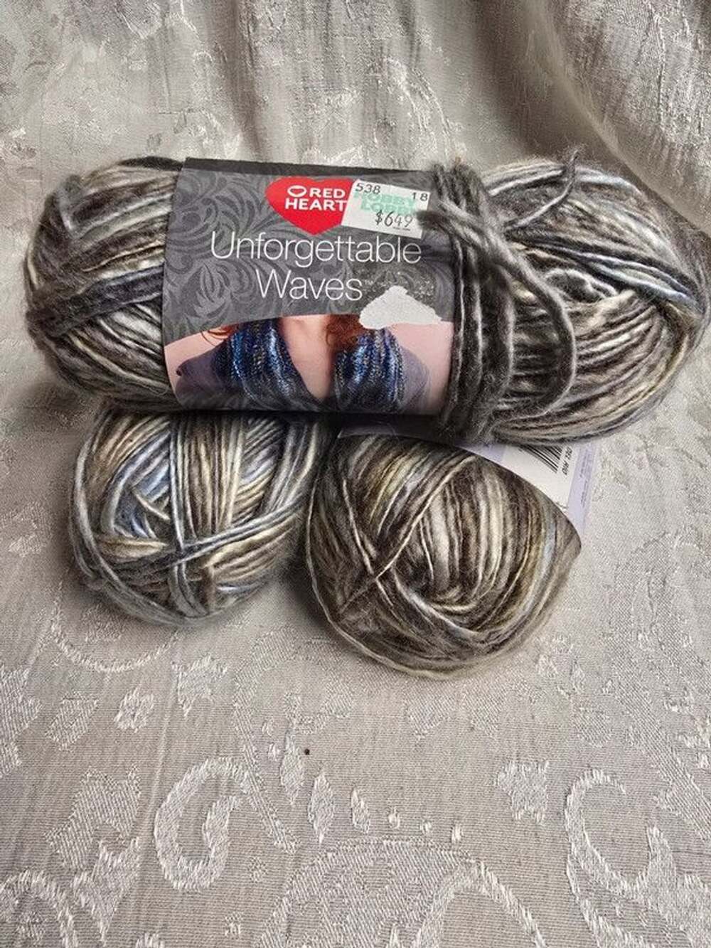 Red Heart unforgettable wave yarn